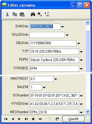 Vložením symbolu do schematického zapojení je zřejmá funkce (signálka, pojistka, spínač, ), ale bez konkrétních údajů skutečného přístroje.