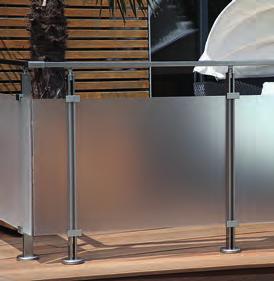 30-31 Pribor: 2 univerzalni držali akrilno steklo, prosojno/ satinirano ali antracitno Izvedbe str.