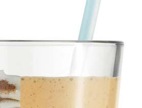 Mátové lesní plody Broskvové letní mámení Na 1 nápoj (cca 450 ml) 250 ml chlazeného kokosového mléka 185 g mražené směsi lesních plodů 60 g kokosového nebo vanilkového jogurtu 3 lístky máty