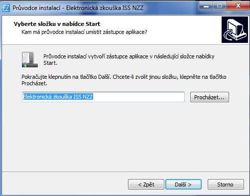 Po instalaci zkouškového serveru získá