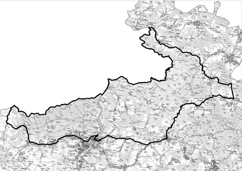 Obr. 5 Mapa ptačí oblasti Labské pískovce Jedinečnost ptačí oblasti Labské pískovce je dána zejména velkou lesnatostí, která spolu s velkým množstvím skalních útvarů vytváří unikátní krajinu s celou