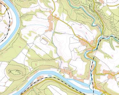 Alternativa 1: Pokračujte po žlutém a modrém pruhovém značení k severnímu výstupu na Lilienstein (415 m n. m.).