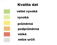 podkladových datech a případně o procesu revize mapy, či rozdílných zdrojích využitých k tvorbě mapy samotné. Obr. 11: Diagram spolehlivosti ukazující zdrojová data a datum jejich vzniku (stáří).