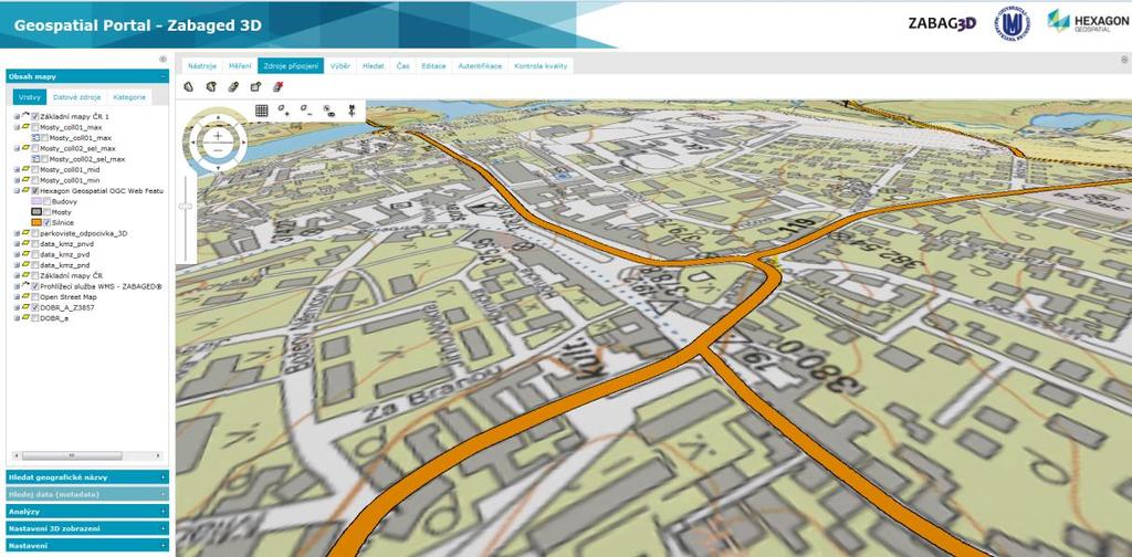 topografické mapě. Obr.