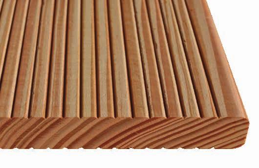Podkladový hranol evropský modřín 42 x 70 mm, 45 x 70 mm Vruty Fisher nerez A2P 5,0 x 60, Torx