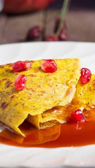 14 Tajomstvá granátového jablka palacinky s džemom z granátového jablka supernutri recept 50 g pšeničnej múky 50 g pohánkovej múky 50 g