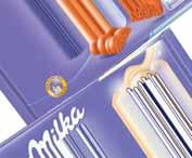 Triple Chocolate, 92g Oreo sandwich 18,250/kg 89 9,888/kg 89 9,569/kg Milka Collage 93g Fruit, Fudge, 87,5g Milkinis 89