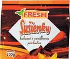 FRESH Chrumky arašidové 50g 4,000/kg 1. 15 FRESH Vianočka s hrozienkami 350g Dodávatelia: VITTO TEA SLOVAKIA s.r.o., PODRAVKA INTERNATIONAL, s.
