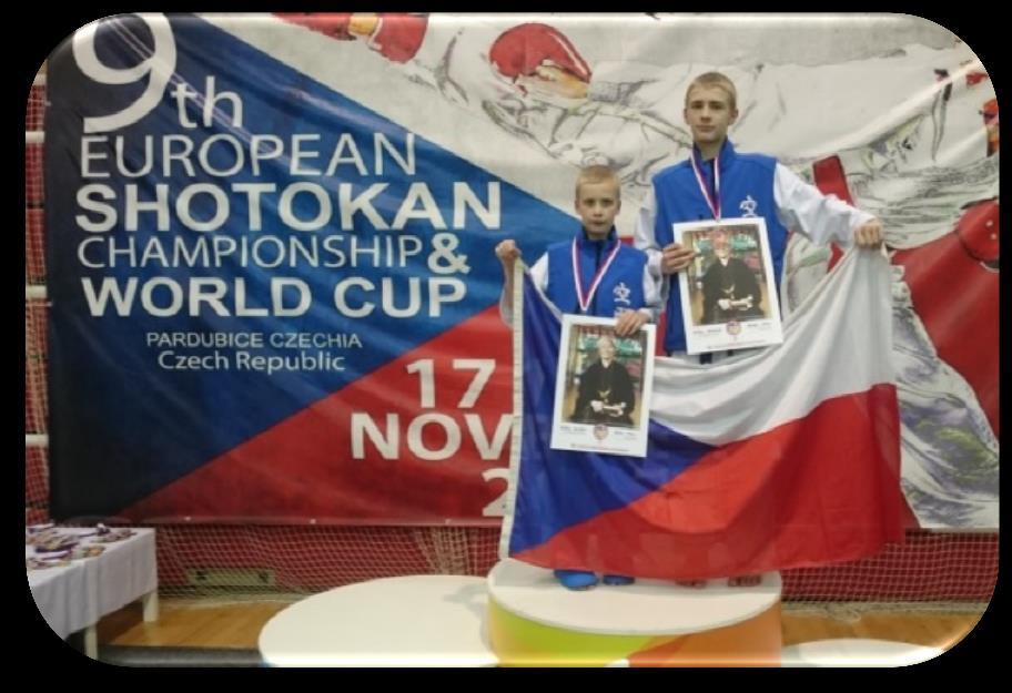 Co se dělo KARATE SHOTOKAN RYU ŽAMBERK ZLATÉ NA MISTROVSTVÍ EVROPY Mimořádný úspěch na Mistrovství Evropy v Karate Shotokan WSF dosáhli sourozenci Duškovi, kteří pod vedením trenérů Lukáše Exlera,