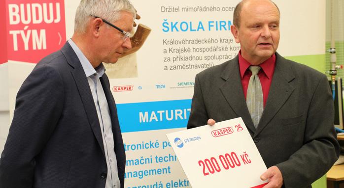 výuky a řešení požadavků firem na zaměření oborů, y uplatnění žáků po ukončení studia. V loňském školním roce měla škola uzavřeno 24 smluv s firmami regionu. Jsou to např.