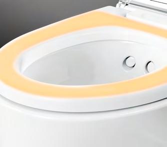 1 2 3 4 3 OHŘEV WC SEDÁTKA Ergonomicky tvarované WC sedátko vyrobené z vysoce kvalitního