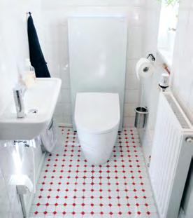 SNADNO A RYCHLE DOMÁCÍ WELLNESS MODERNIZACE KOUPELNY S GEBERIT MONOLITH V případě, že je již nainstalovaná splachovací nádržka na omítku nebo čas, rozpočet či základní konstrukce neumožňují