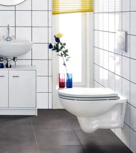 PŘED: Běžné závěsné WC, v koupelně nájemníka PO: Svěží vzhled díky závěsnému WC Geberit AquaClean Sela s designovým panelem FLEXIBILNÍ ŘEŠENÍ I PRO NÁJEMNÍKY DESIGNOVÁ