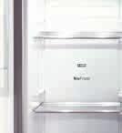 NoFrost FreshSense oddělená regulace teploty superchlazení a supermrazení 2 transparentní zásobníky na zeleninu 436 kwh/rok LowFrost LowFrost výrazně redukuje tvorbu ledu.