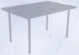 JÍDELNÍ STOLY STOLY STŮL JÍDELNÍ kovová konstrukce z trubek pr. 40 mm jedna noha se stavitelným šroubem stolová deska z lamina buk tl.