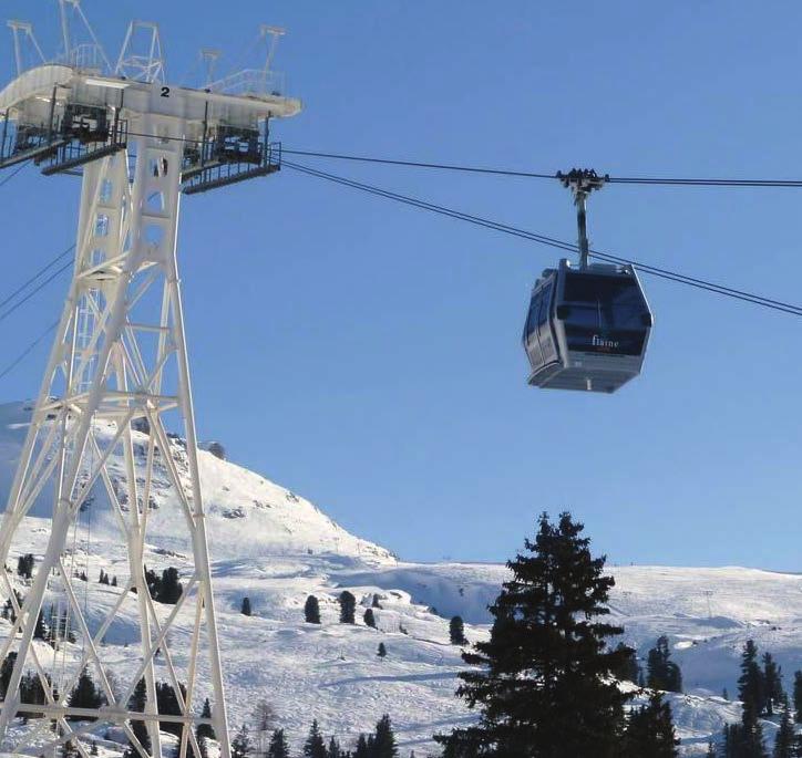Francie USA Rakousko Itálie Popis oblasti Kabinová lanovka z Flaine - Forum Le Grand Massif se nachází v severních Savojských Alpách necelých 70 kilometrů od Ženevy, v blízkosti nejvyšší hory Evropy