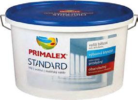 NT O N T Primalex R je tradiční a stále žádaný produkt značky Primalex v oblasti vnitřních malířských nátěrů, který spl uje veškeré základní požadavky na užitné vlastnosti bě ných, nenáročných