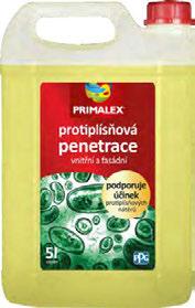 Primalex PR P V P R C j e speciální penetrační prostředek, který omezuje tvorbu plísní díky aktivním ungicidním složkám a proniká hluboko do podkladů.