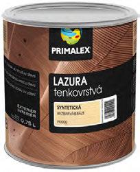 Primalex R VR V je jednosložková syntetická nátěrová hmota určená k ochranným a dekorativním vrchním nátěrům dřeva pro venkovní i vnitřní prostředí.