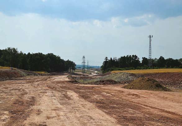 Km 129,7 směr ČB zářez