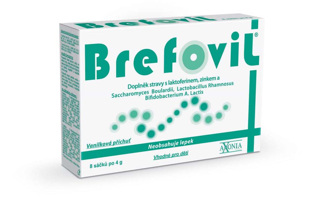 NOVINKA Pro děti i dospělé Podávejte 1 sáček denně ihned v případě potřeby Unikátní kombinace účinných látek Laktoferin 200 mg /sáček Zinek 10 mg /sáček Saccharomyces boulardii, Bifidobacterium