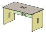 Zajímavým designovým prvkem stolů Standard je použití dělicí vložky (10 mm) šedé barvy.