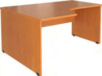 Stůl pracovní ergonomický - pravý PR09 1600 x 800 / 1000 x 750 (přední hrana 400) PR11 1800 x 800 / 1000 x 750 (přední hrana 400) PR13 2000 x 800 / 1000 x 750 (přední hrana 400) Stůl pracovní