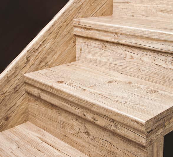 vlastnostem se často využívá k rekonstrukci starých dřevěných schodišť.
