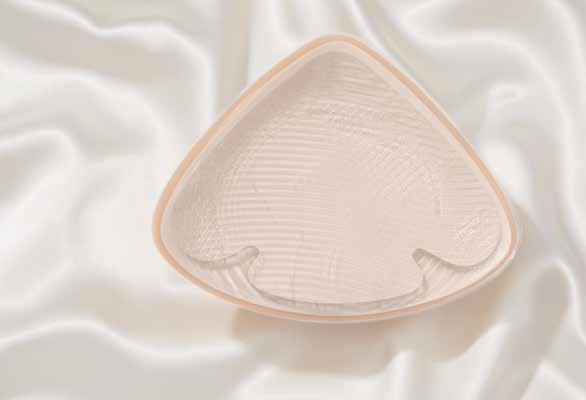Epitéza do plavek Amoena Aqua Wave Lepící podložka Contact Multi Konstrukční odlehčení a tužší silikon umožňují výrazně snížit hmotnost epitézy.