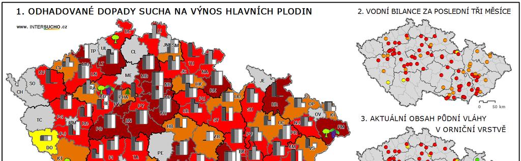 Dokládají také, že obavy o dopady na produkci obilnin a řepky, ale i okopanin a kukuřice se v některých okresech bohužel naplnily.