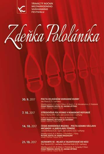 KALENDÁŘ AKCÍ MĚSTA ČESKÁ TŘEBOVÁ A OKOLÍ ČÍSLO 10 / ŘÍJEN 2017 KULTURA A VOLNÝ ČAS 1/10 neděle KONCERT 14:00 / park Javorka Českotřebovská trampská a country skupina MEDVĚDI a Marek Výborný vás zvou