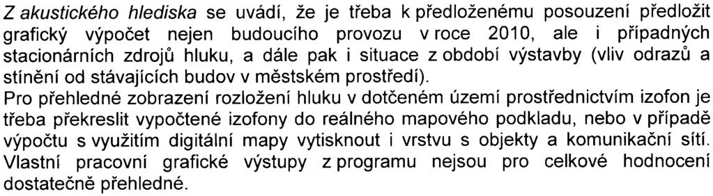 Pøesto tento 200 m dlouhý objekt svojí kapacitou a velkým objemem zintenzivòuje míru využití stávajícího území, které z hlediska životního prostøedí pro citlivou bytovou funkci není nejvhodnìjší.