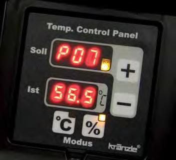 Optická kontrola plamene Přístroje Kränzle-therm s naftovým ohřevem jsou vybaveny optickou kontrolou plamene (výjimkou je therm CA).