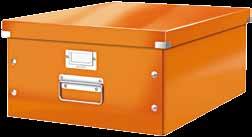box CLICK-N-STORE WOW 4 zásuvky Skládací zásuvkový box se 4 zásuvkami.  21435 21436 krabice CLICK-N-STORE WOW M Universální archivační krabice formátu A4 v zářivých barvách WOW.