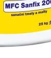 MFC Sanfix 250 hydroizolační Dvousložková, trvale pružná hydroizolační hmota pro ochranu svislých i vodorovných konstrukcí v interiéru i exteriéru.