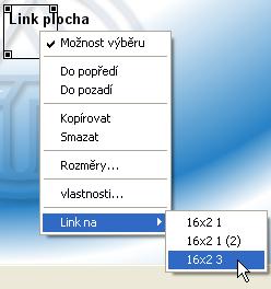 122 Na cílové řádce musí být založen odkaz, který povede dál a přepne na