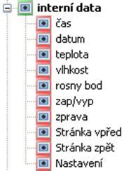 131 Interní data (CAN-TOUCH) Z oblasti interní data vyhledávacího stromu může být vložen čas a datum do grafiky. Tyto hodnoty jsou převzaty z přístroje CAN-Bus s číslem uzlu 1 a nelze je změnit.