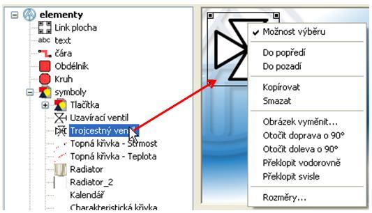 17 Po vybrání stránky přes Drag&Drop může být nastavena velikost a umístění (více v