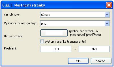 37 Nastavení online schéma Nastavení zde provedená zde platí pouze pro aktuálně zobrazené stránky. Online schéma C.M.I.