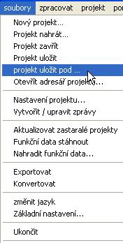 39 Uložení projektu po jiným jménem (jen CAN-TOUCH, online-schéma C.M.I.