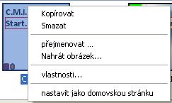 Smazat: Stránka se smaže, pokud není zrovna zobrazena. přejmenovat... : Jméno stránky je možno změnit a zobrazí se v online schématu jako jméno TAB. Pomocí Nahrát obrázek.