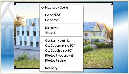 Načtení obrázku může být provedeno také výběrem v podmenu "Nahrát obrázek...". Alternativně: zakliknout symbol v seznamu symbolů. Soubory pro CAN-TOUCH musí být *.jpg, *.bmp nebo *.png.