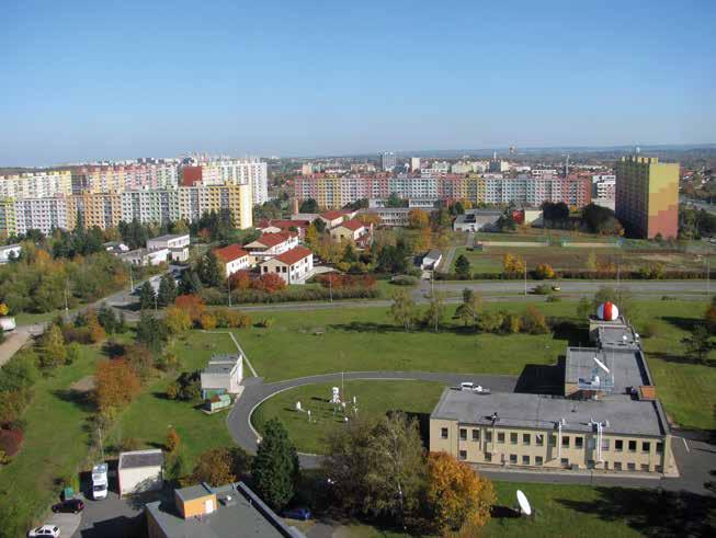 diohorizonty, pokrytí a rozsahy pozemních odrazů pro existující i plánovaná stanoviště národní meteorologické sítě v souladu s metodikou evropského projektu COST-73.