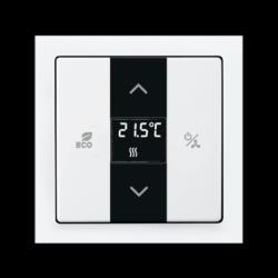 Prostorový termostat Prostorový termostat Funkce topení/chlazení Ovládací prvek s regulátorem prostorové teploty pro ovládání termoelektrických hlavic ve spolupráci s akčním členem topení HA-M- 0.6.