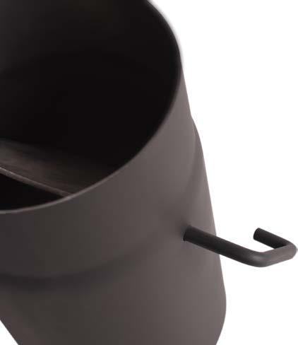 Koleno 90 1,5 mm nastavitelné Koleno 90 1,5 mm s čistícím otvorem průměry 120, 130, 150, 160, 180, 200 mm délka 250 mm