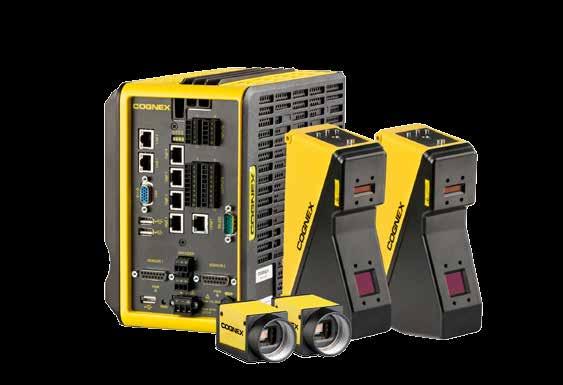 Multiple Cognex displacement sensors can be used in combination across wide production lines to generate single