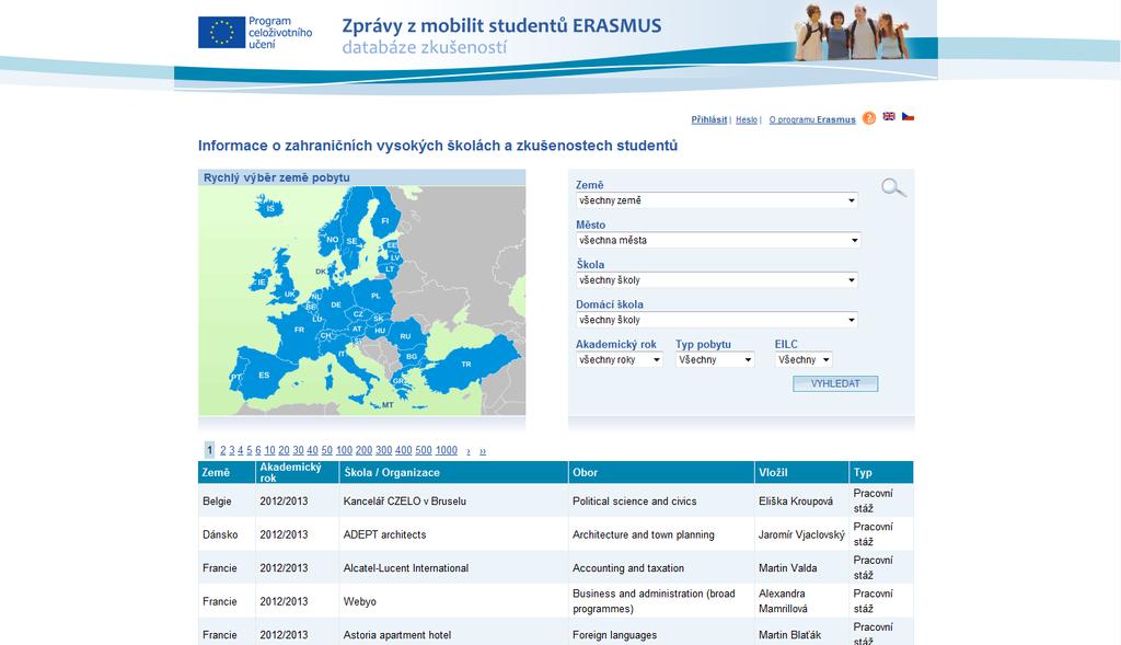 DATABÁZE ZÁVĚREČNÝCH ZPRÁV