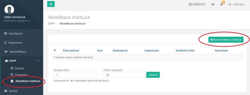 DVPP Jak požádat o akreditaci instituce? 1.