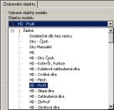 Obrázek 10: Znázornění objektu Nastavení geometrických omezení pro vybrané objekty modelu V oblasti Vybrané objekty modelu můžete z kombo-boxu vybrat další objekt modelu.