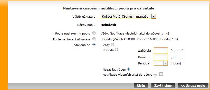 POZN.: Někteří uživatelé nemusí mít právo vidět některé hodnoty. Např. zadavatel nemusí mít právo vidět interní řešitelskou prioritu tasku.